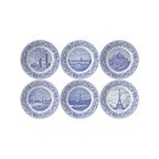 Box of 6 Mignardises Plates Monuments of Paris
