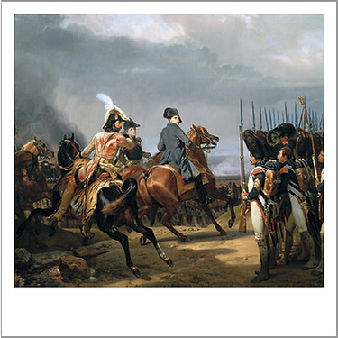 Postcard Napoleon, first guard battle of Jena