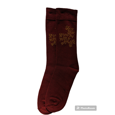 Mid-Calf Socks Oak Leaves 42/46