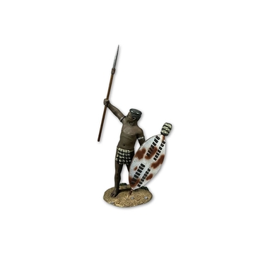 Figurine Guerrier Zoulou avec sagaie