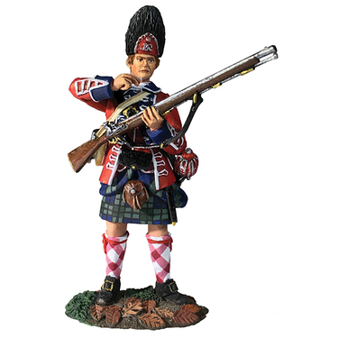 Figurine Grenadier britannique qui recharge 1760-63