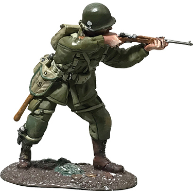 Figurine 101ème Aéroportée tirant à la carabine