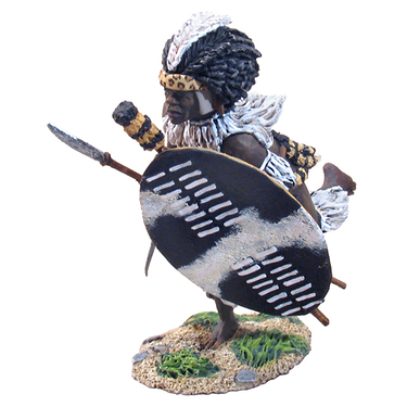 Figurine Guerrier Zoulou Indluyengwe