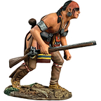 Amerindian figurine with musket