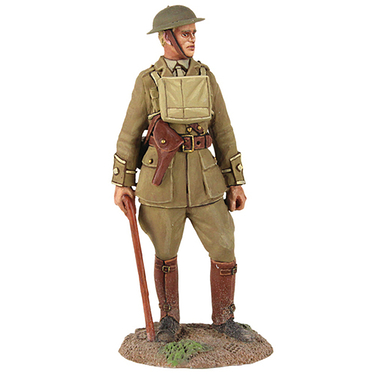 Figurine 1916-18 British Infantry Officer Standing with Walking Stick