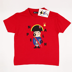 T-shirt Enfant Napoleon Rouge 4A